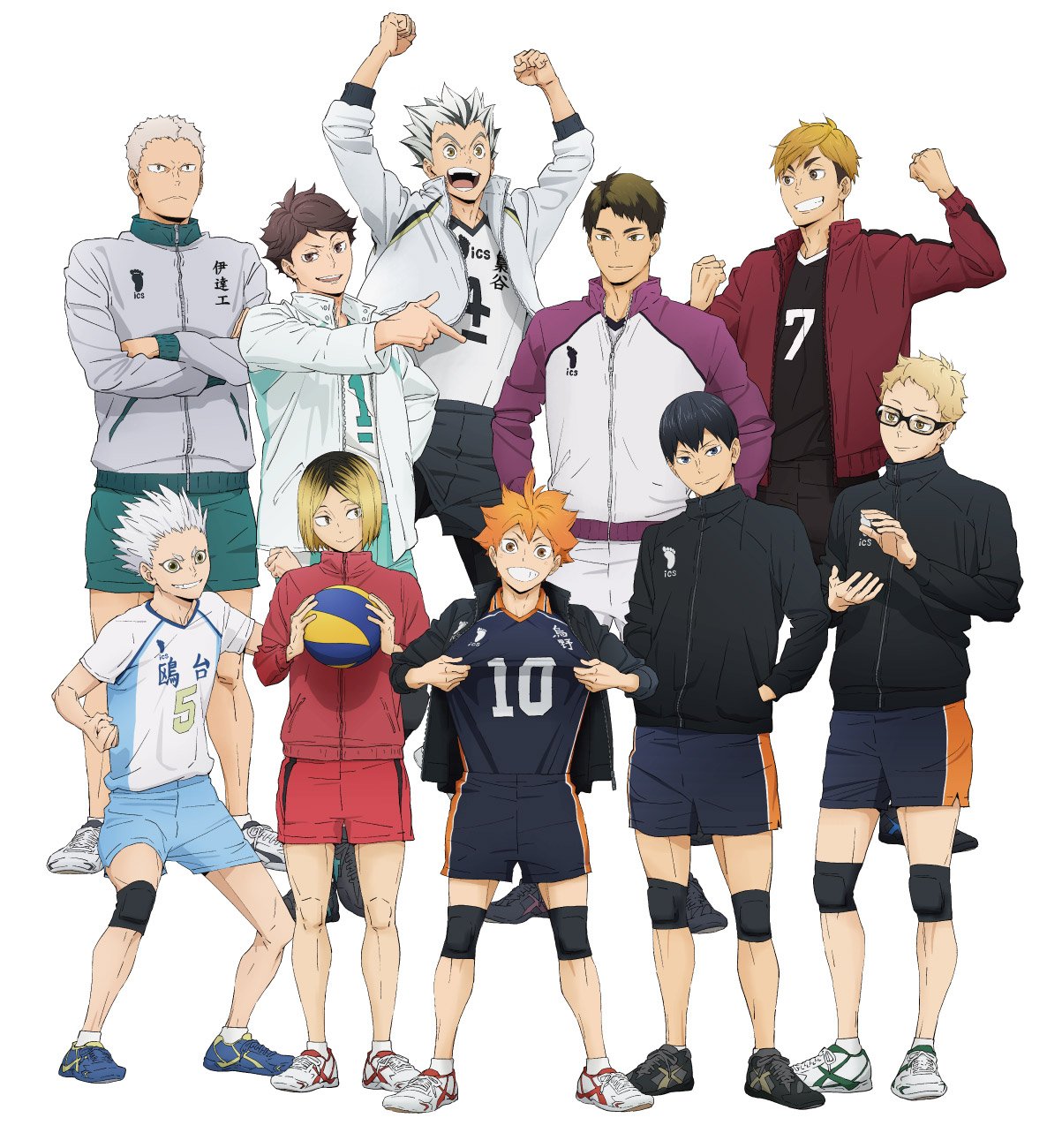 Ilustraciones de Haikyu!! x su decimo aniversario del anime actualización