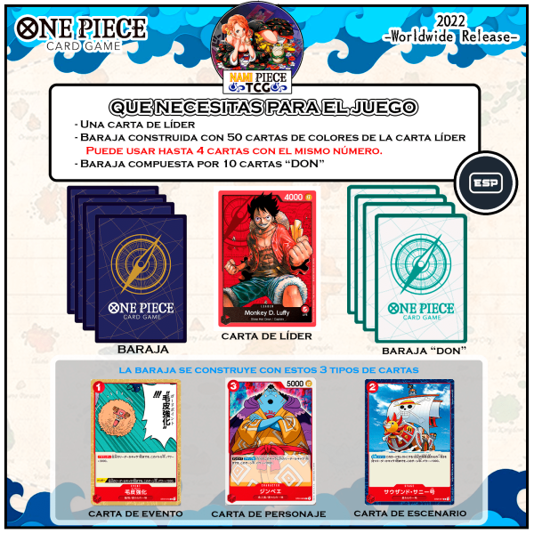 Reglas One Piece Card Game 01